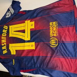 Fc Barcelona rashford jersey home